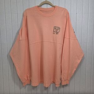 Disney Parks Authentic Spirit‎ Jersey Cotton Coral Long Sleeve Tee Size L